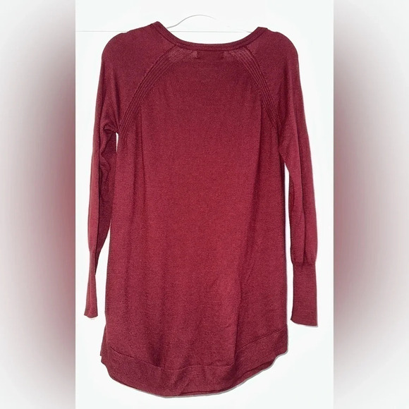 Mossimo Womens Long Sleeve Sweater, Marooon - Picture 6 of 10